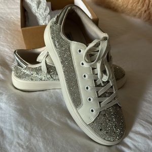 Steve Madden Rhinestone Platform Sneakers
